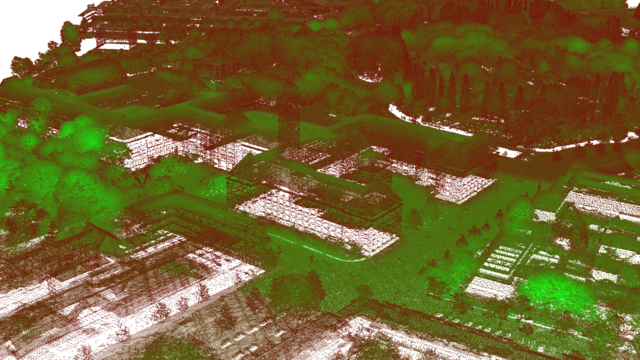 Irregular point-cloud density