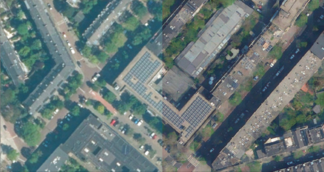 Super-resolution of aerial imagery
