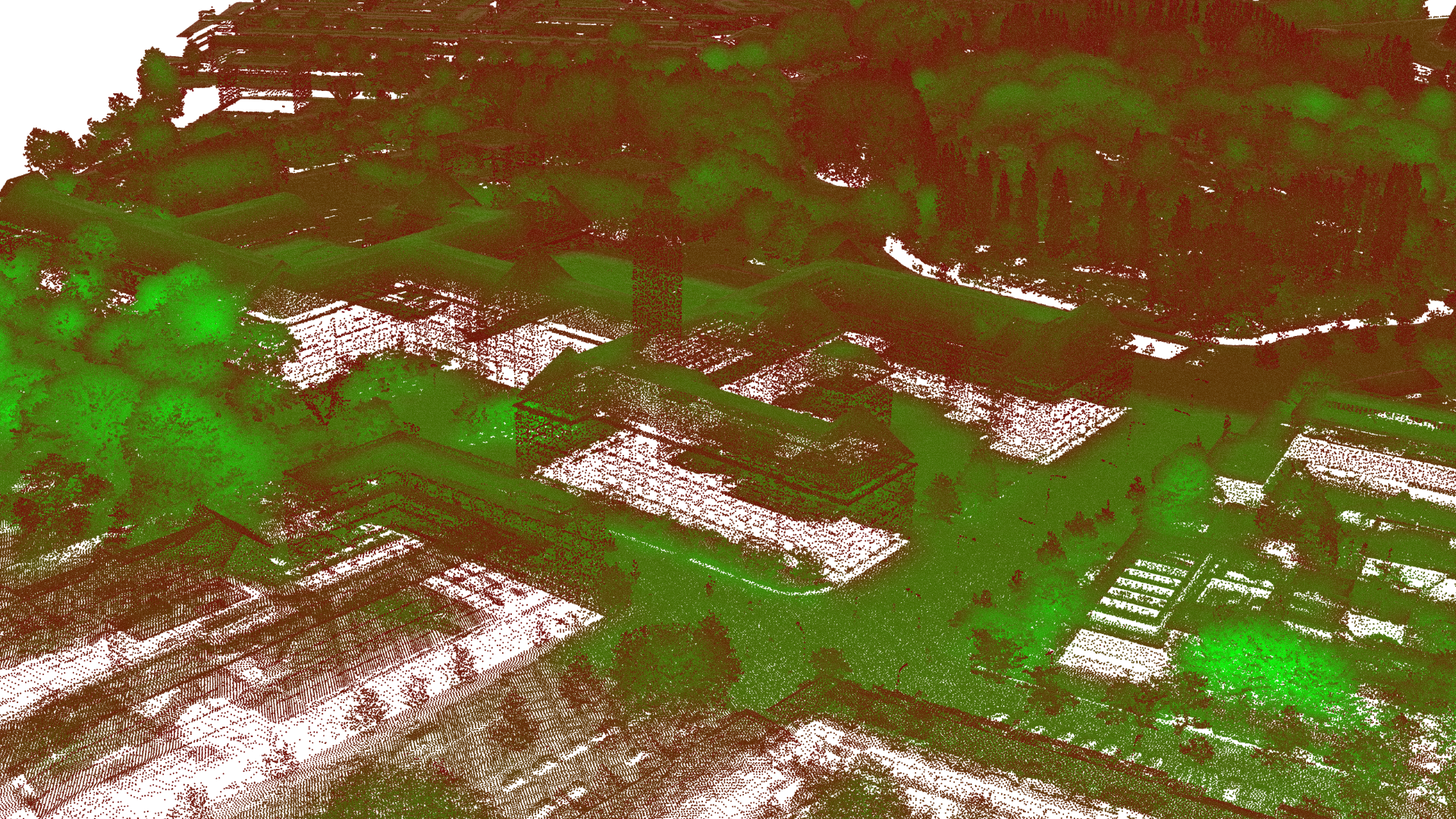 Irregular point-cloud density